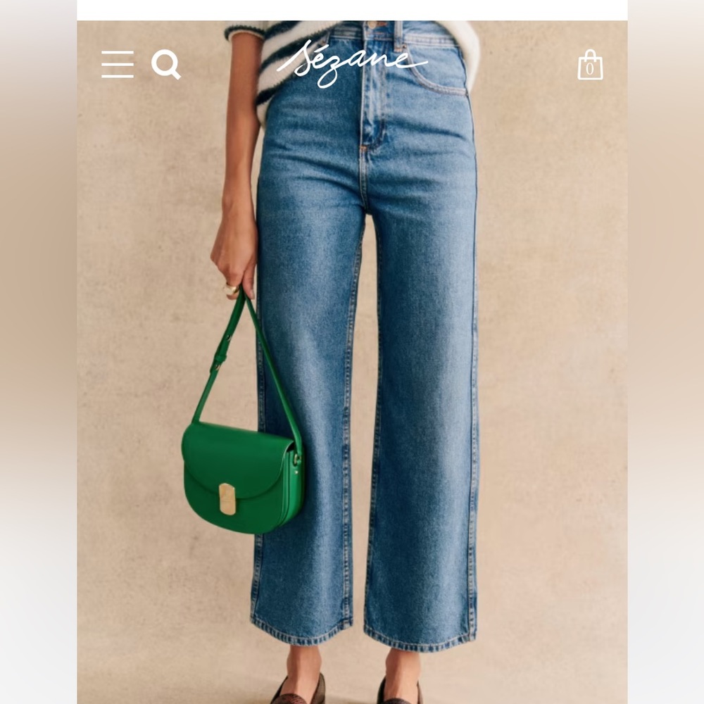 Sezane Le Crop jeans